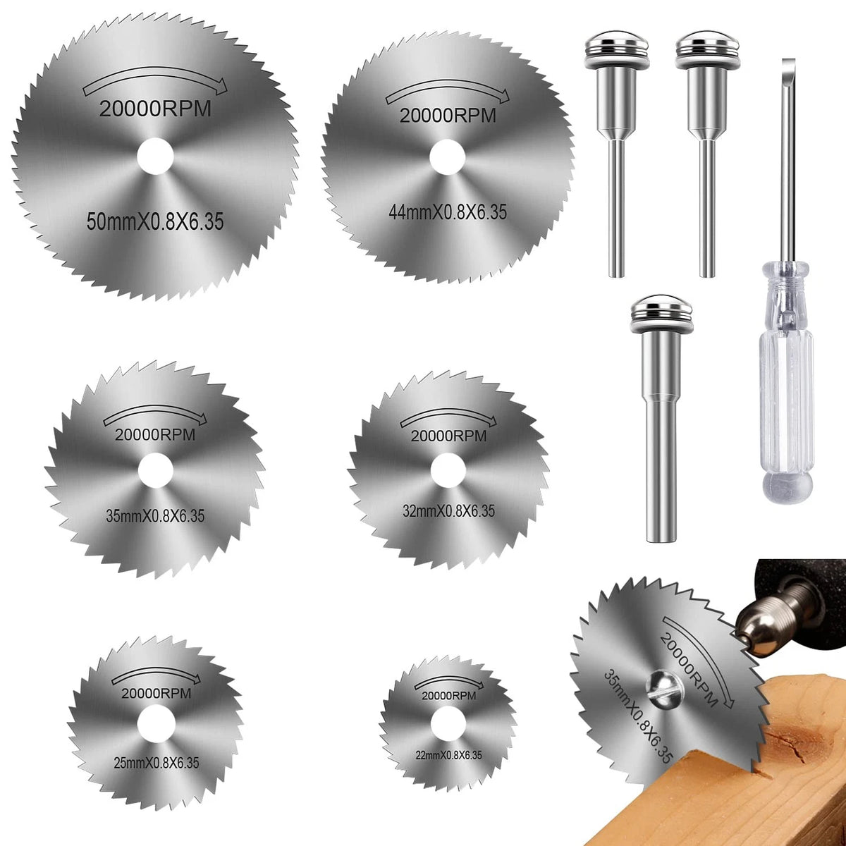 6Pcs Drill Saw Blades for Dremel Rotary Tool