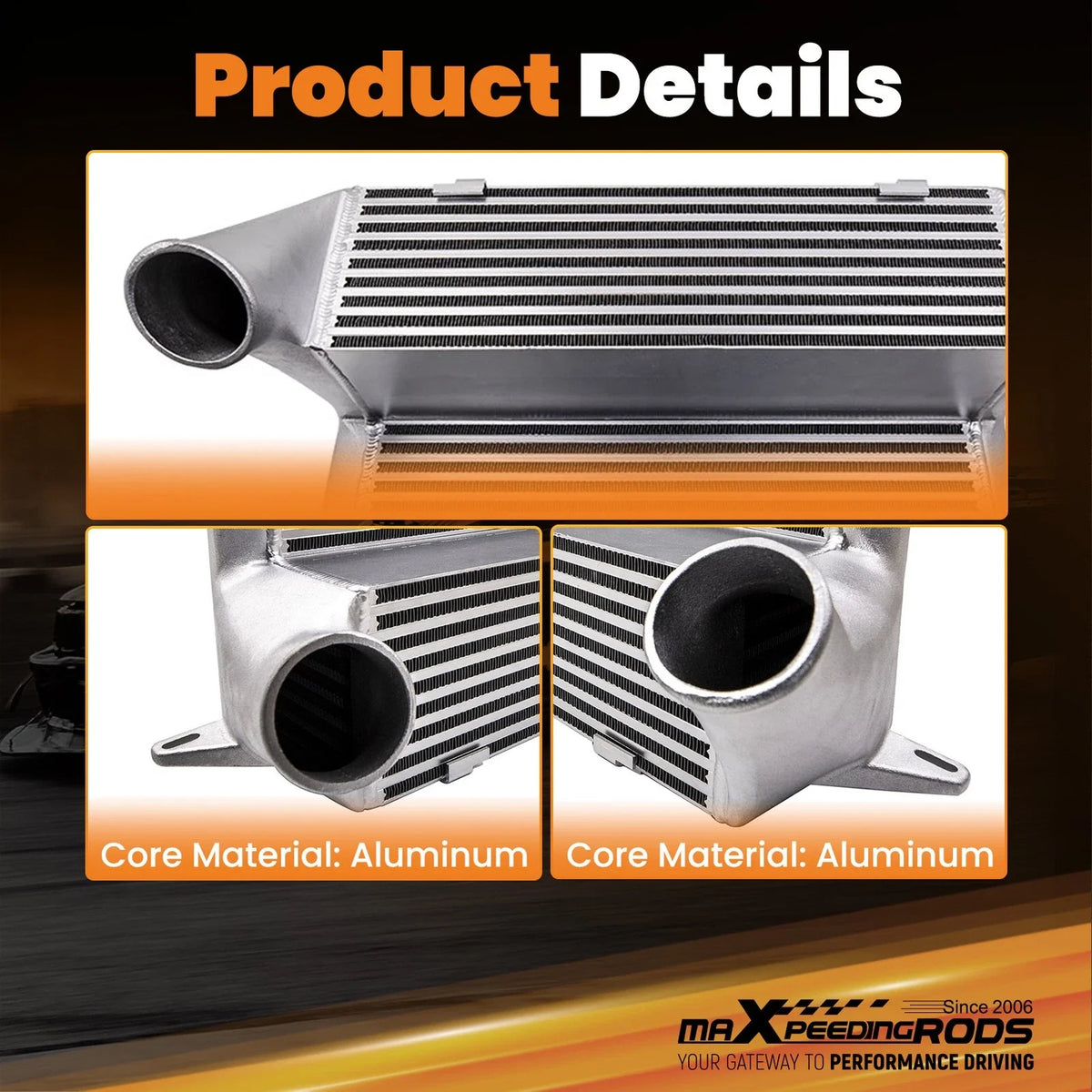 Intercooler Aluminum for BMW E82 E90 E91 E92/E93 135i/335i/335xi 2008-2011