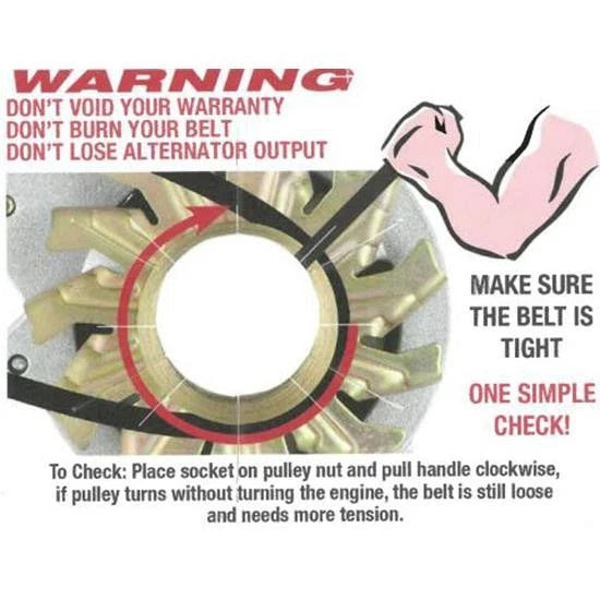 50 Amp Mini Racing Alternator for Powermaster 8162