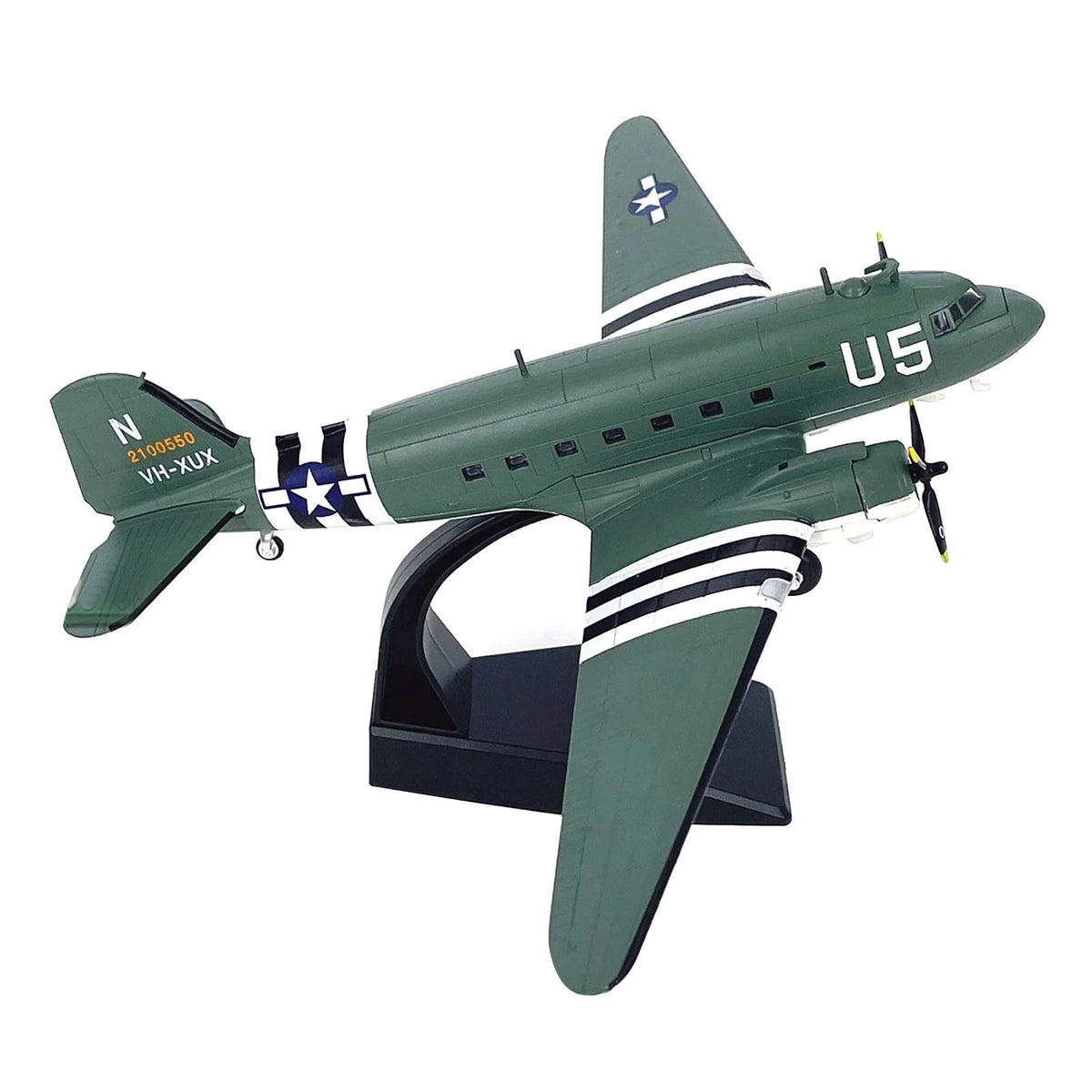 1/100 Scale Alloy Model Transport Aircraft Display for Douglas C-47 Skytrain