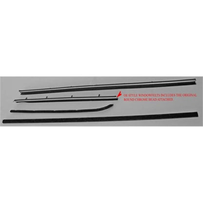 Set of 4 Window Felt Kit for Nova 2-Door (1968–1972) N180A