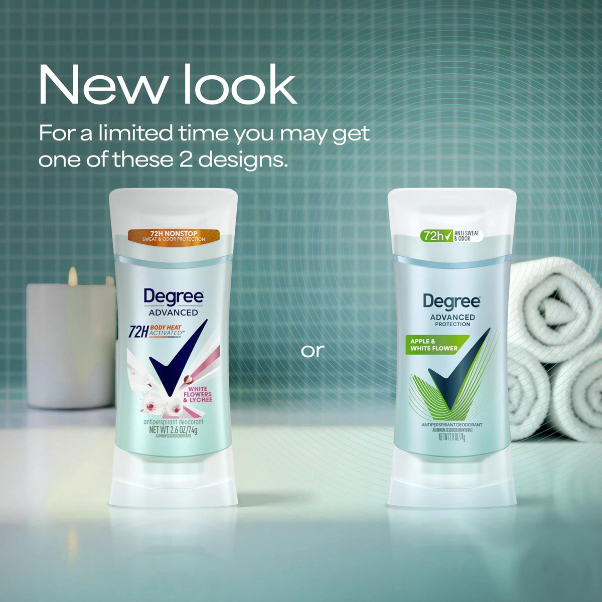 Antiperspirant Deodorant for Degree Advanced Protection (Pack of 1)