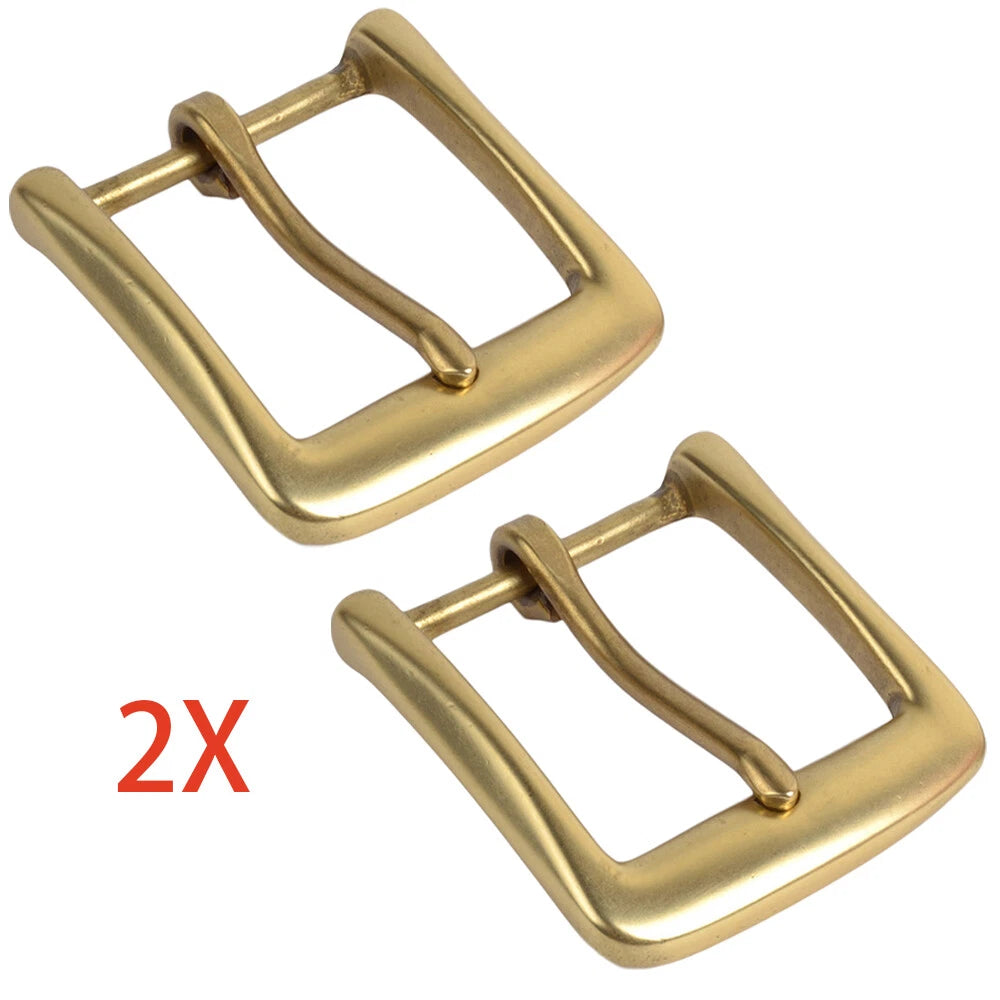 2X Solid Brass Belt Buckles for 1.7-Inch Belts