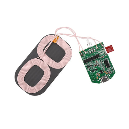 1PC Dual Coil 15W Wireless Charger Transmitter Module for DIY Projects