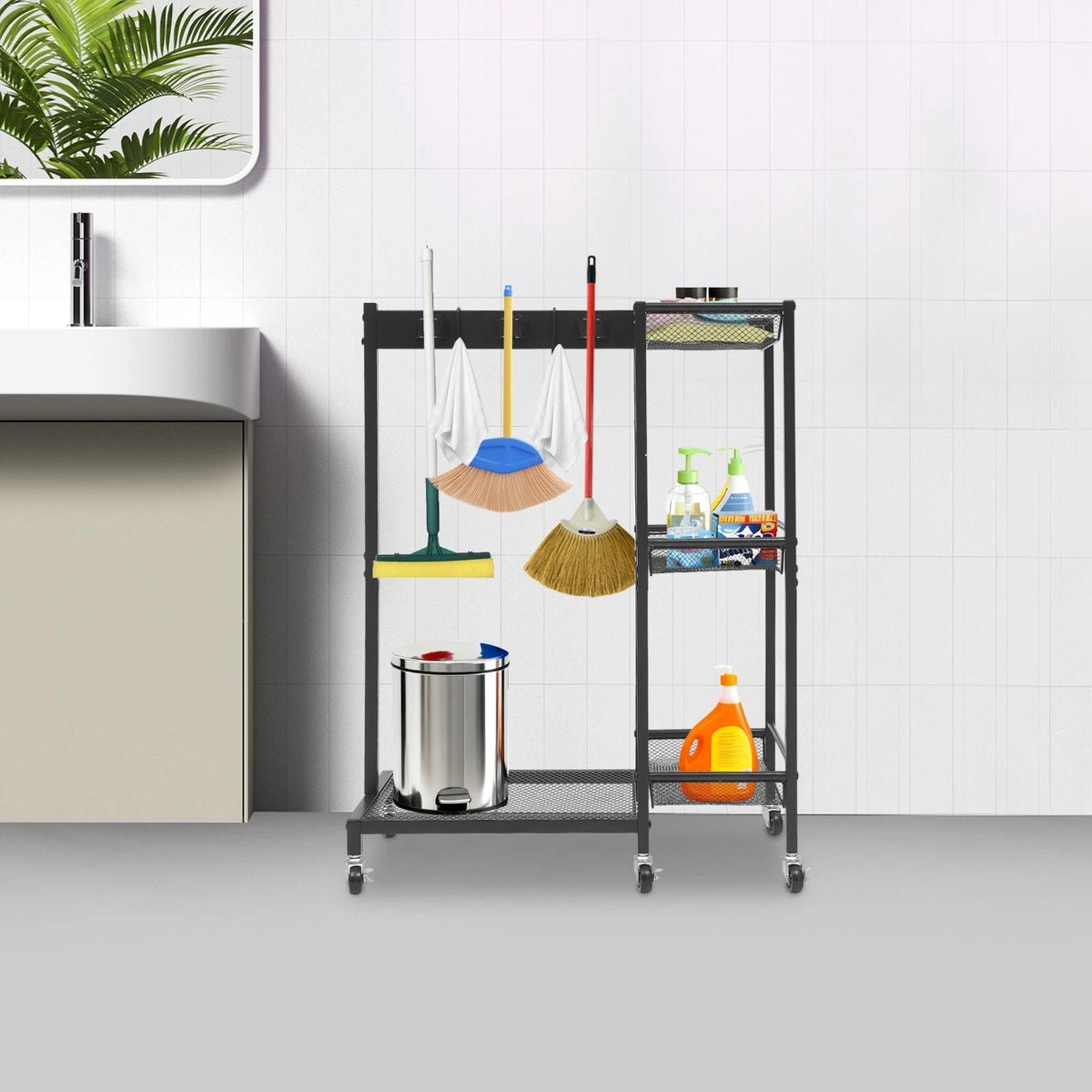 Cleaning Tool Rack for Mobile Trolley (No Part Numbers)
