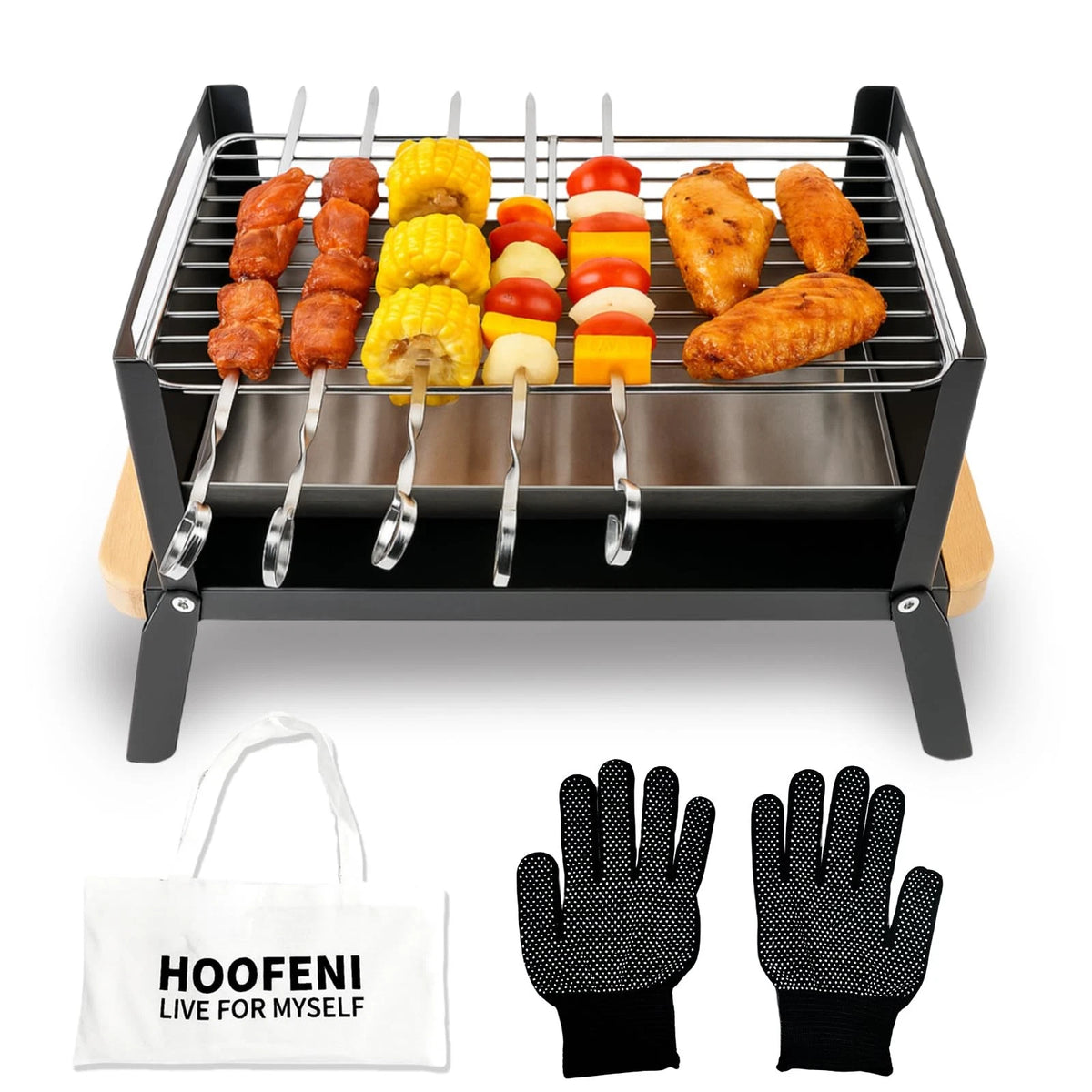 Portable Charcoal Grill for Folding Tabletop