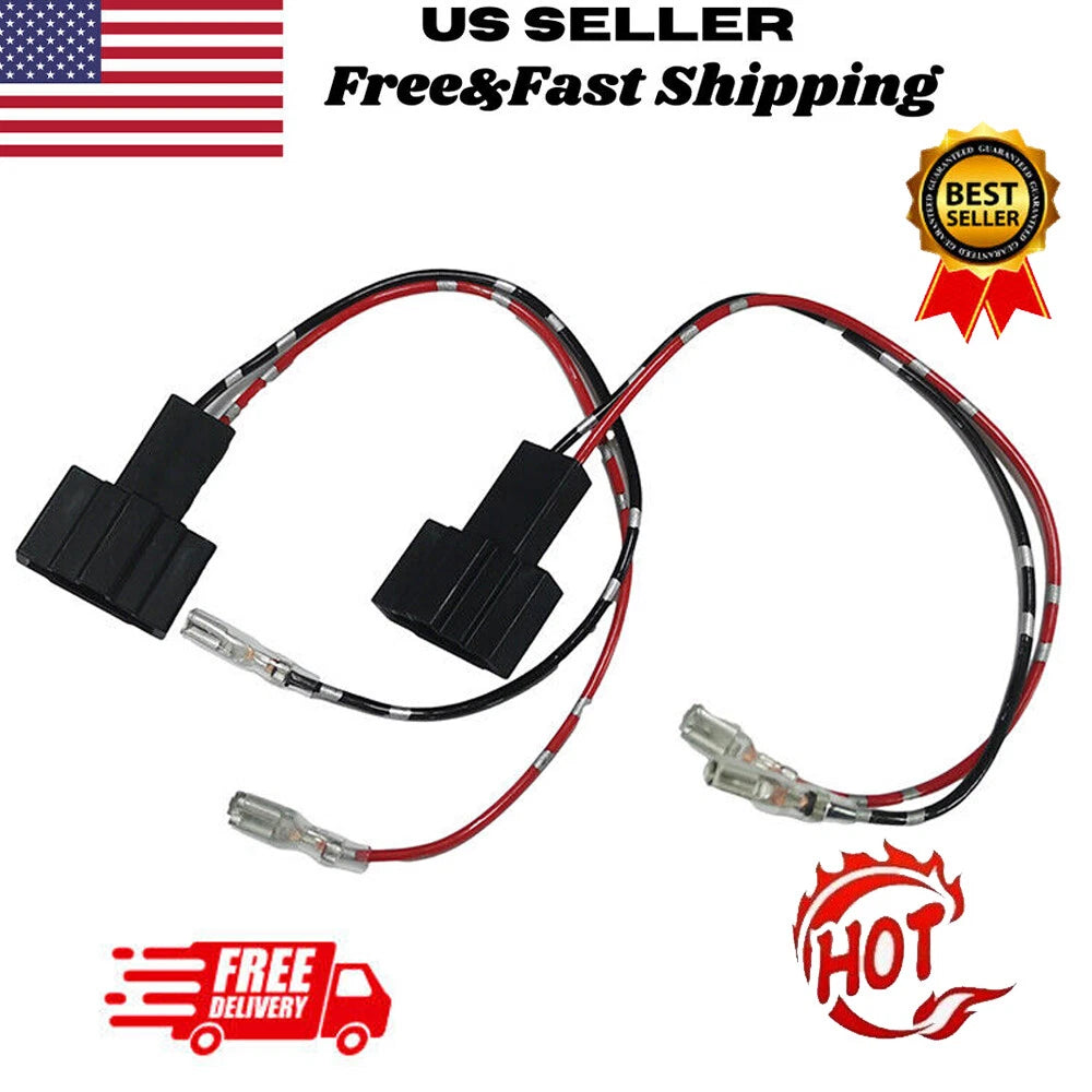 2Pcs Car Speaker Wire Harness Adapter Connector for Audi