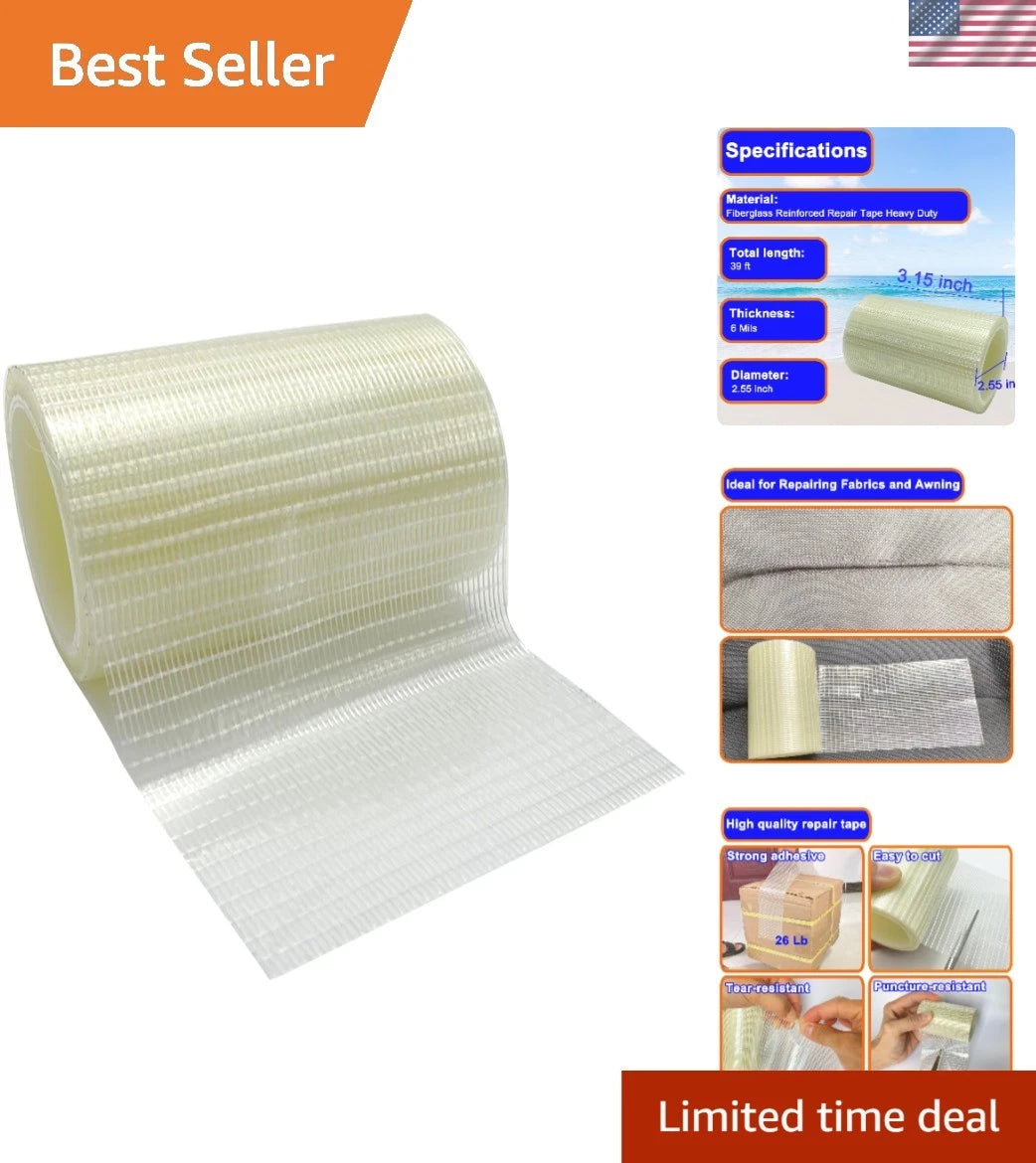 39FT Waterproof RV Awning Repair Tape for Outdoor Fabric Repairs