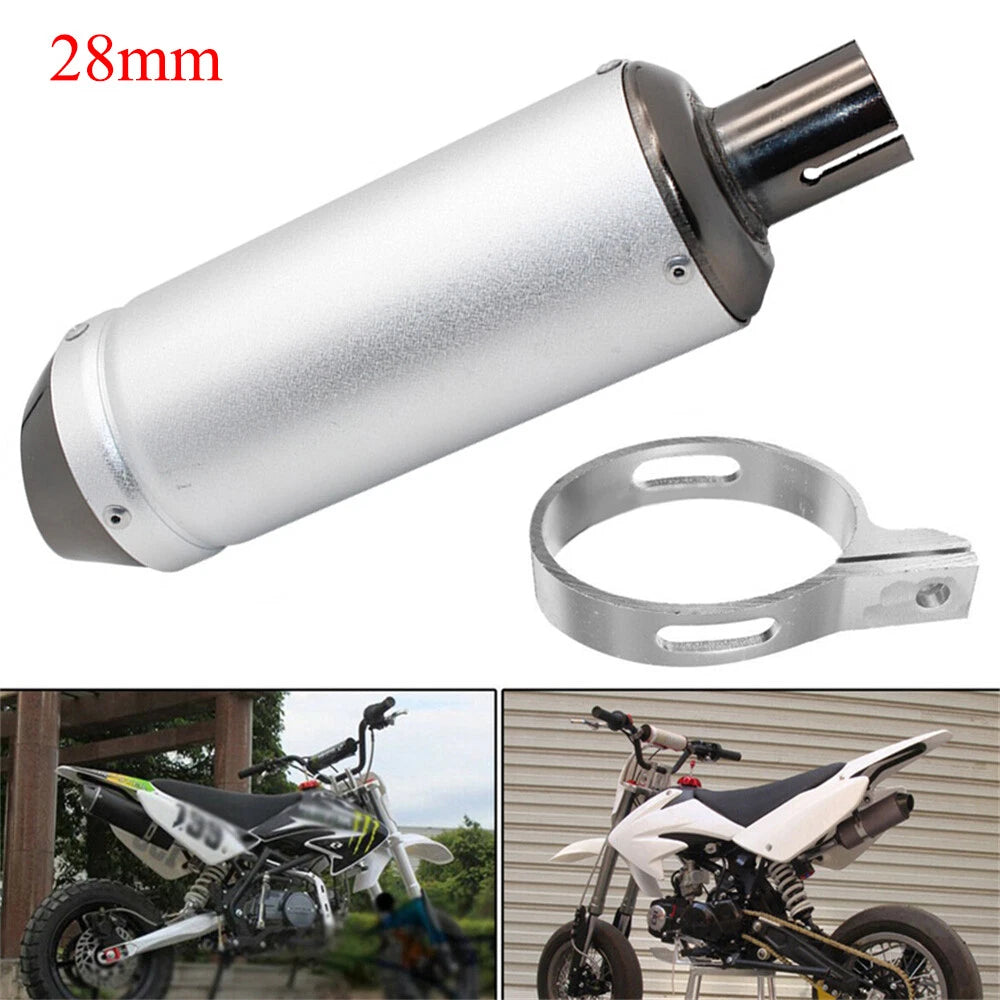 28mm Exhaust Pipe Muffler for CRF50 110cc 125cc SSR Apollo Pit Quad Bike ATV