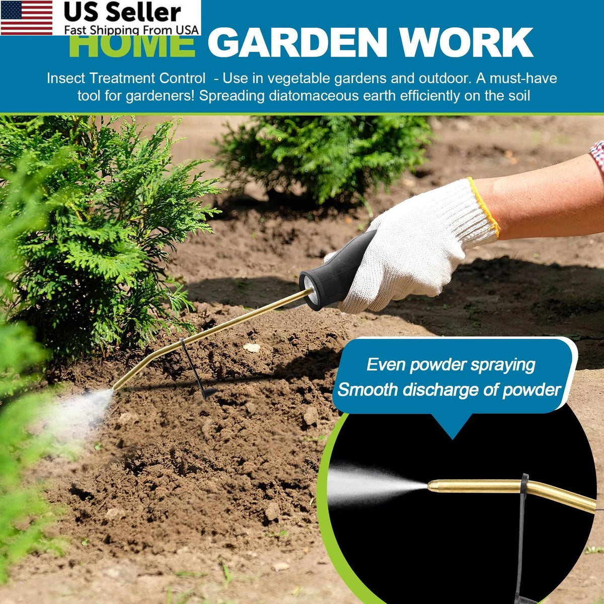 Diatomaceous Earth Spreader for Black