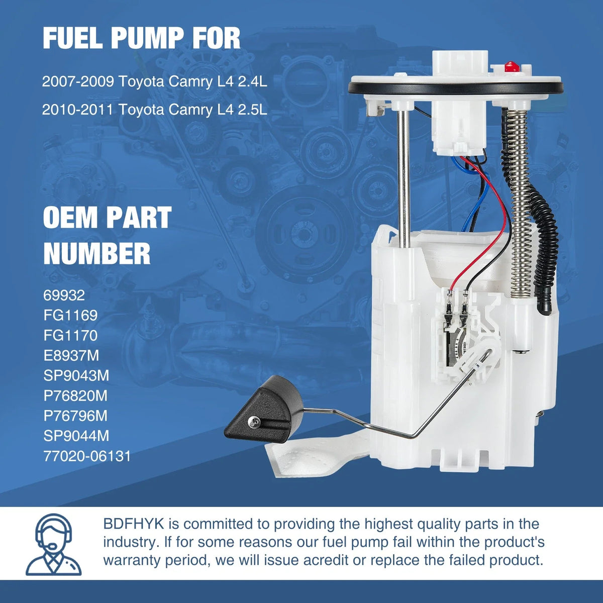 Fuel Pump with Sending Unit & Module for Toyota Camry 2007-2011