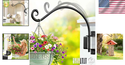 Adjustable Swivel Plant Hook for Outdoor Use (22 Inch)