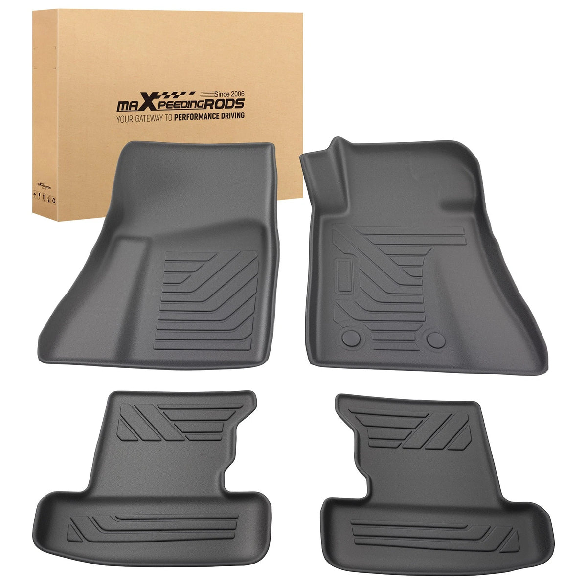 All Weather TPE Floor Mats Liner for Ford Mustang (2015–2024) KD587I