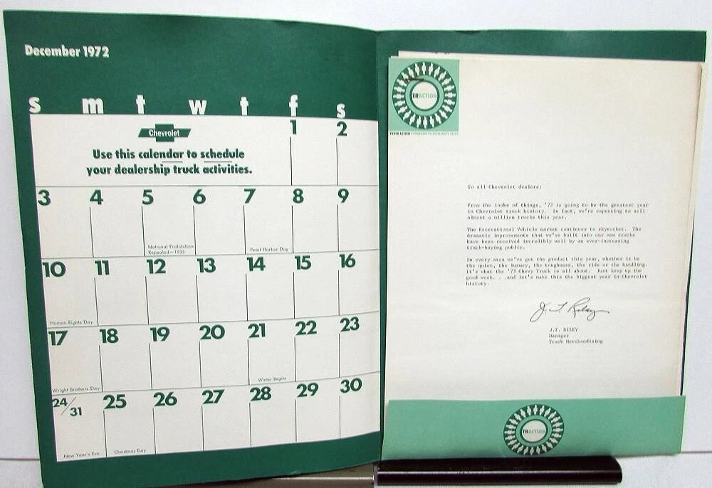 Traction Promo Folder for Chevrolet Truck (1973)
