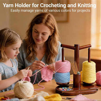 Wooden Yarn Holder for Crocheting and Knitting (2023–2023)