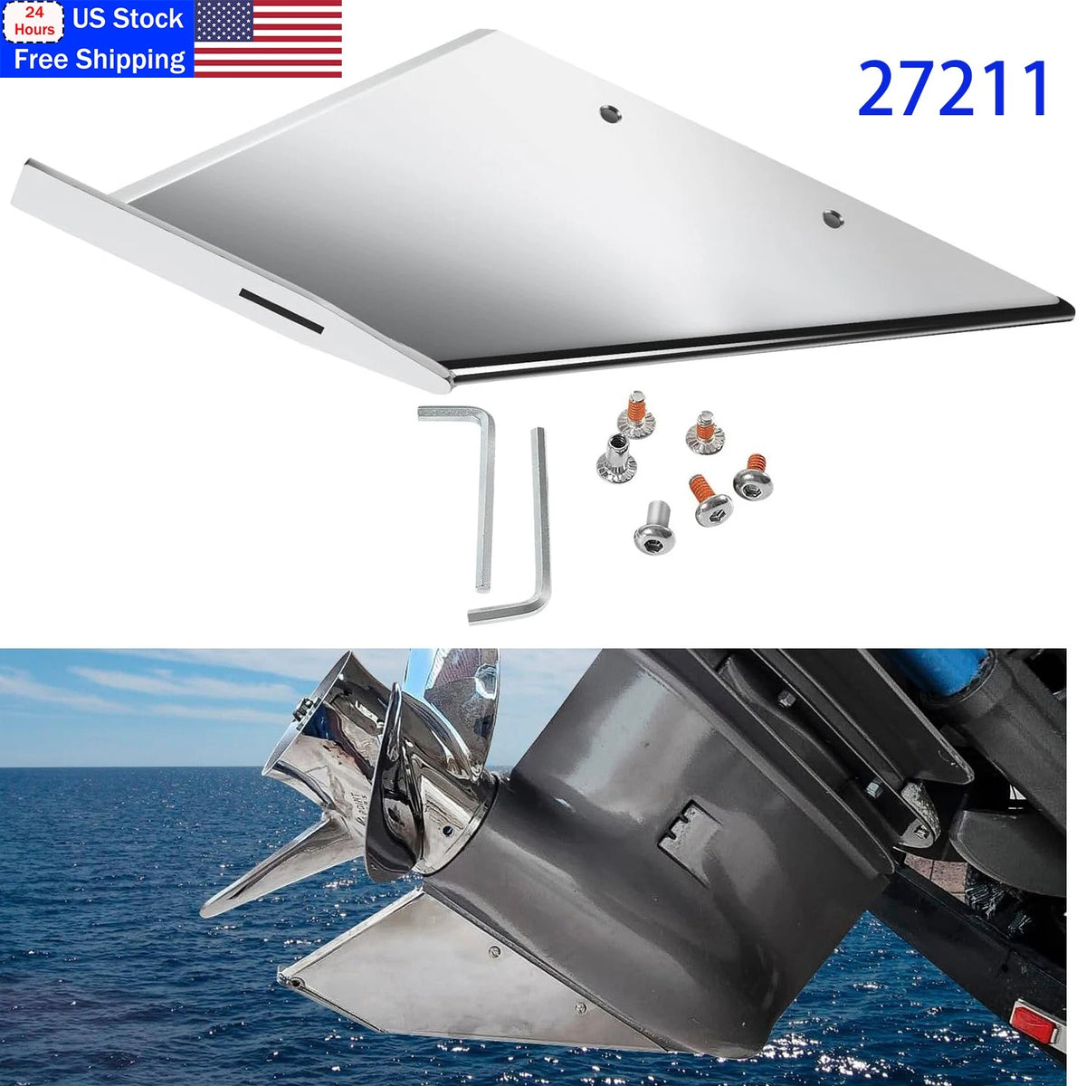 Skeg Protector Kit for Mercury 75-300HP