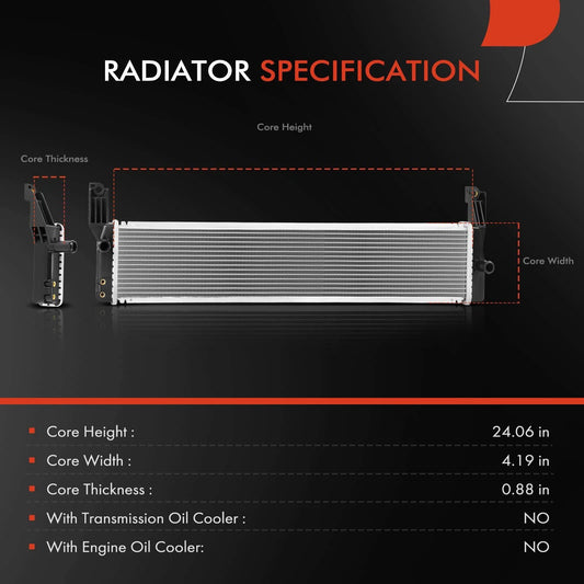 Radiator w/ Transmission Oil Cooler for Lexus GS450h (2013–2015) G901030040, G901030041, A13615