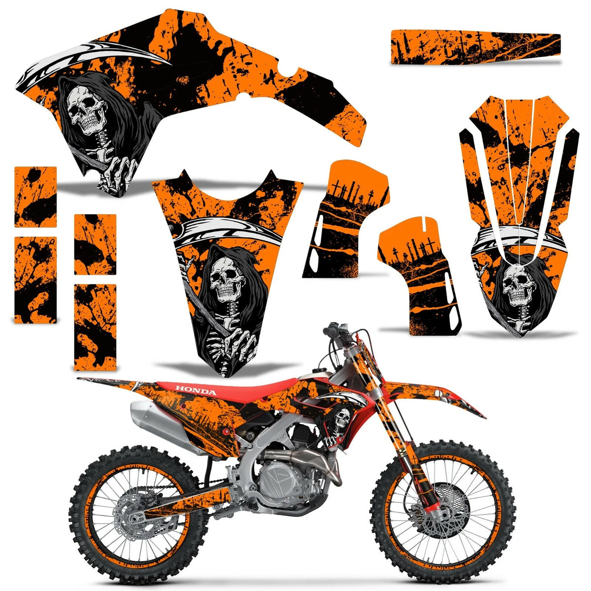 Graphics Stickers +#PLT/RIM Decals for Honda CRF450R CRF450RW (2021–2022)