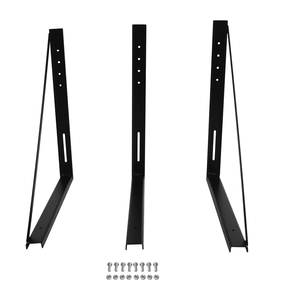 Set of 3 Underbody Tool Box Mounting Brackets for Trailer Truck Bed
