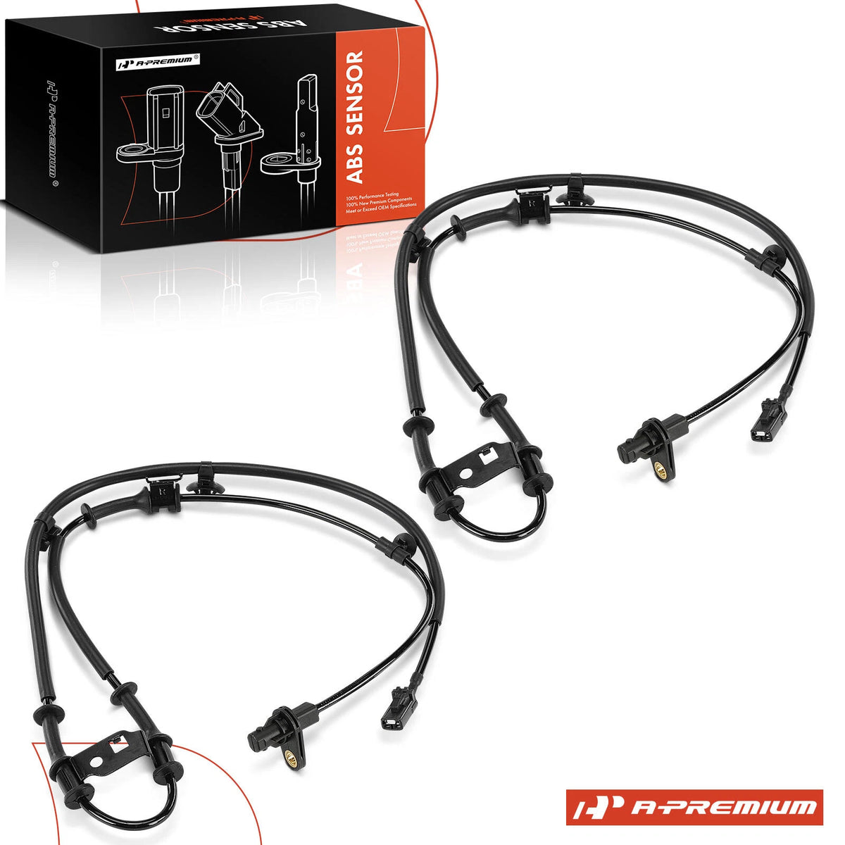 2X Front ABS Wheel Speed Sensor for Hyundai Veloster (2012) 598302V000, 598102V000
