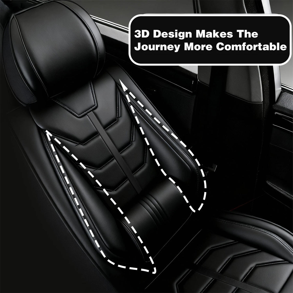 Leather Car Seat Covers for Toyota (Full Set, 5-Seats)