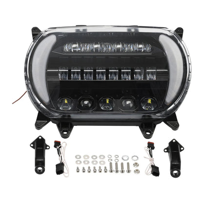 LED Headlight Assembly Front for Harley Road Glide (2015-2023)