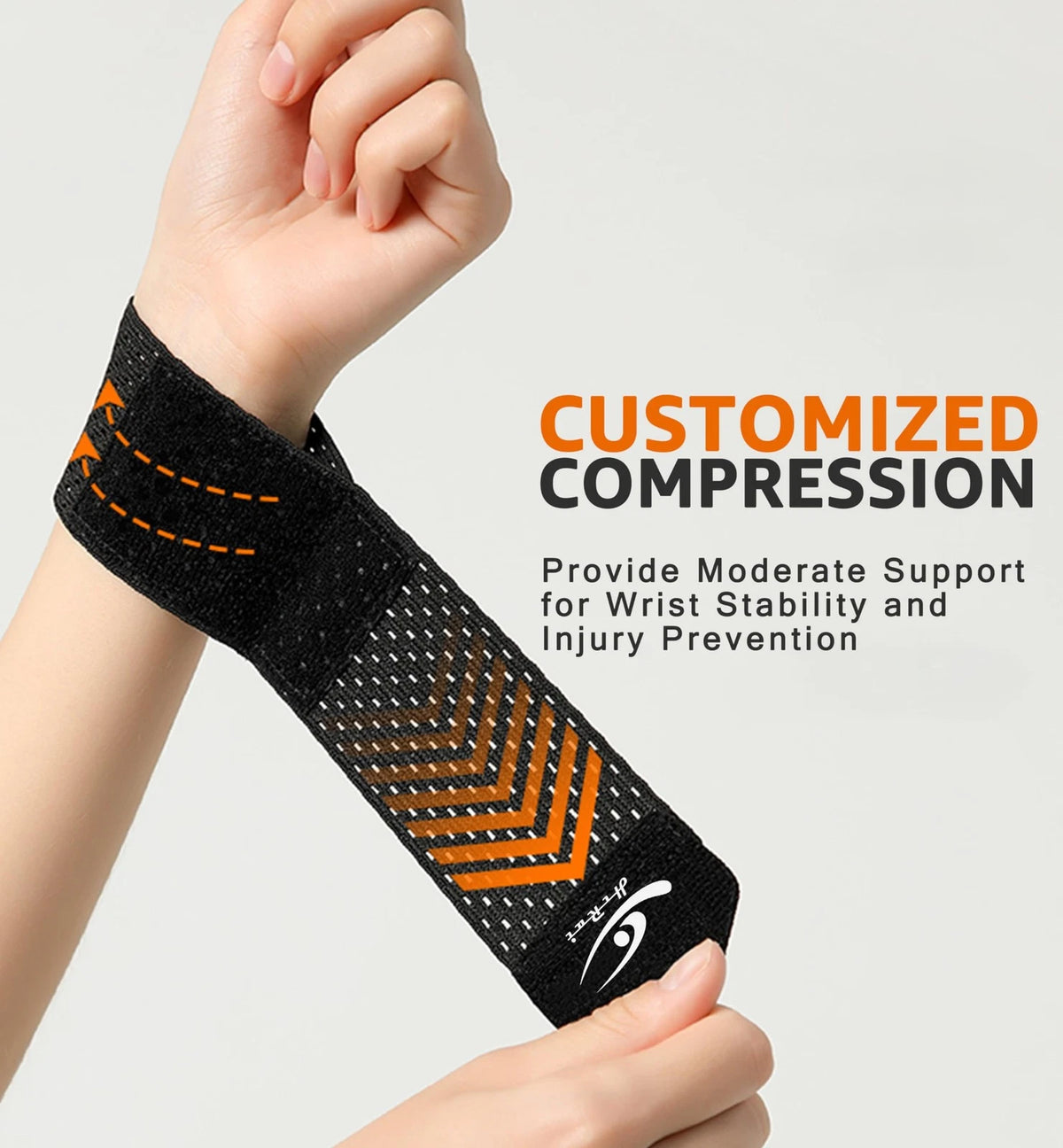 2X Wrist Compression Wraps for Small (Black)