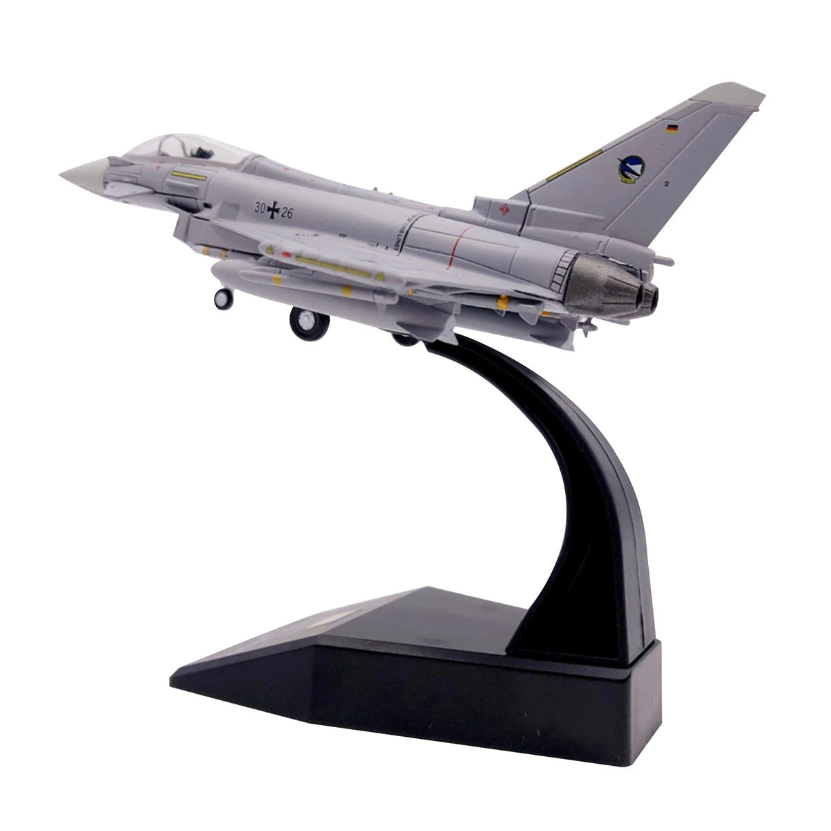 Alloy 1:100 Germany Luftwaffe EF2000 Fighter Simulation Model