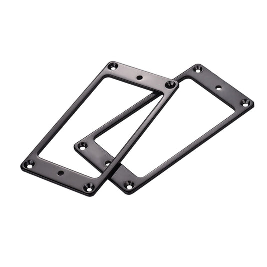 1 Pair Iron Electric Guitar Pickup Mounting Ring for Les Paul LP Black