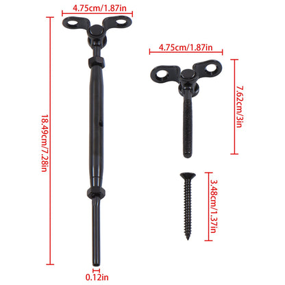 40 Pairs Adjustable Cable Railing Hardware Kit for Swivel Adjuster