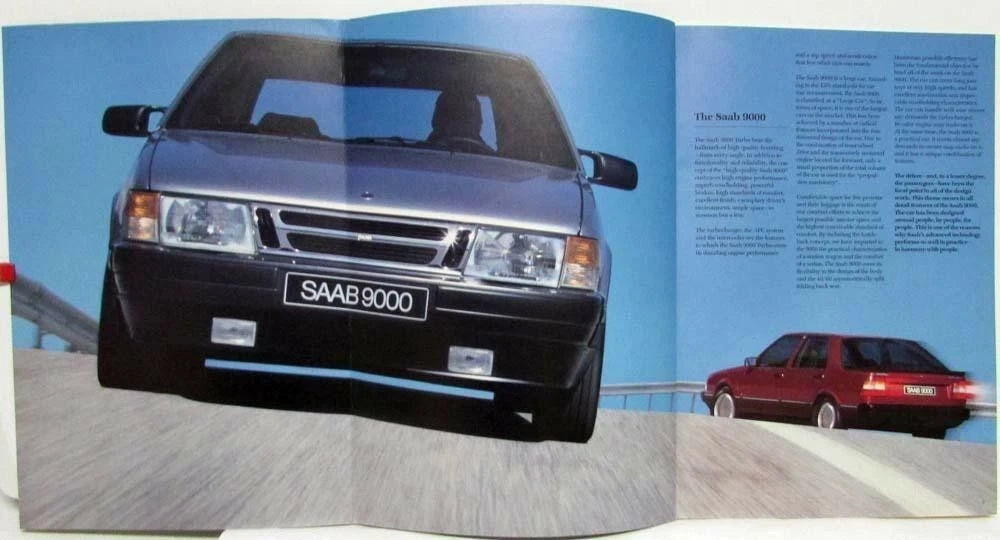 Sales Brochure Book for Saab 9000 (1986)