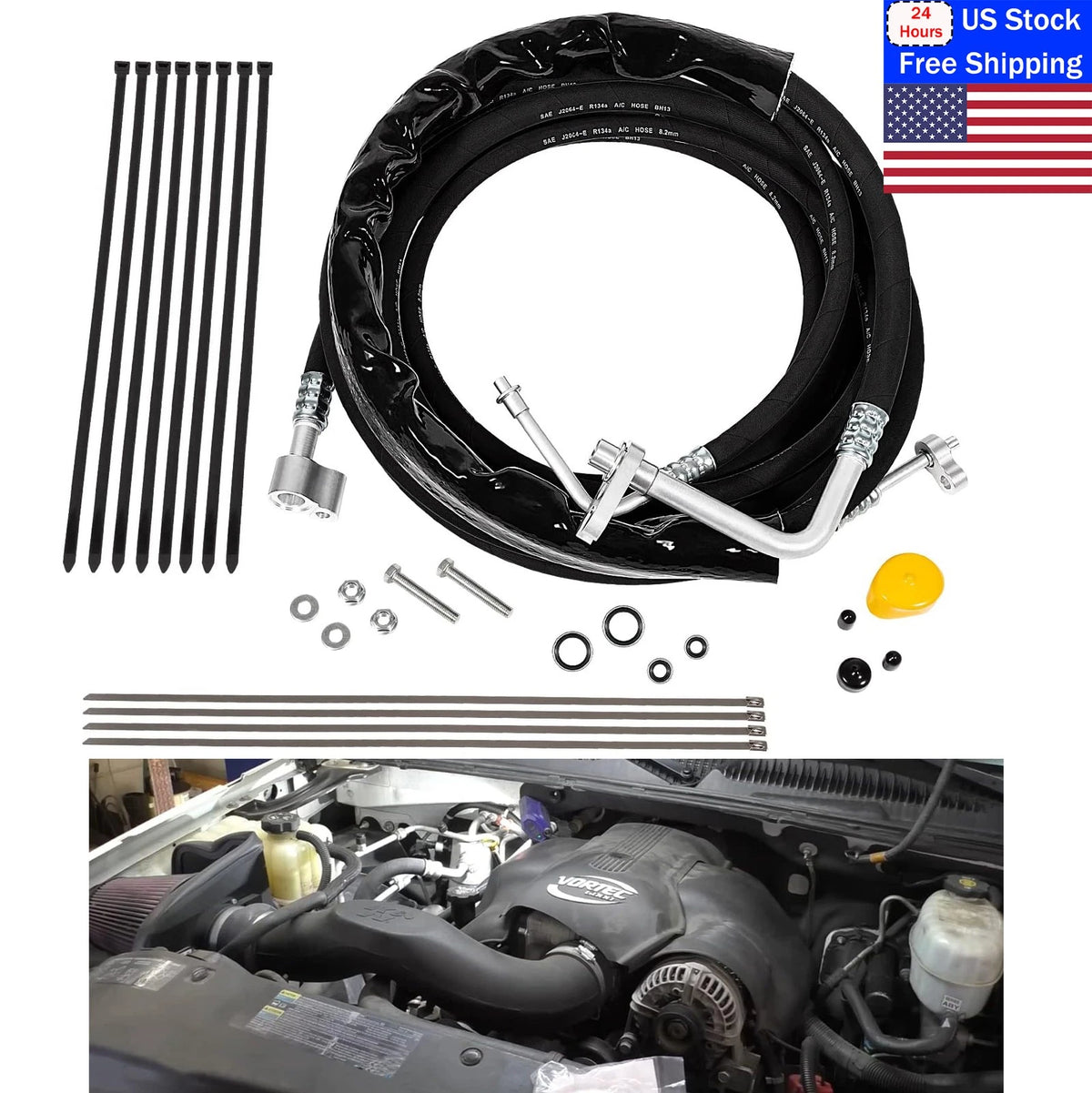 Rear AC Line Set for 2015–2020 Tahoe & Yukon