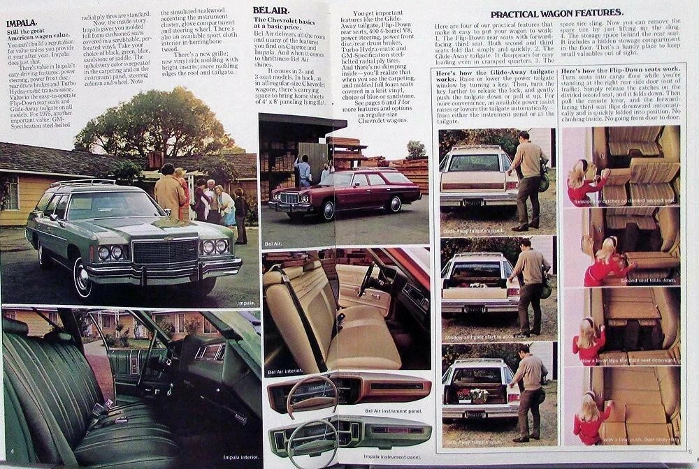 Sales Brochure for Chevrolet Chevelle Vega Suburban Blazer Sportvan (1975)