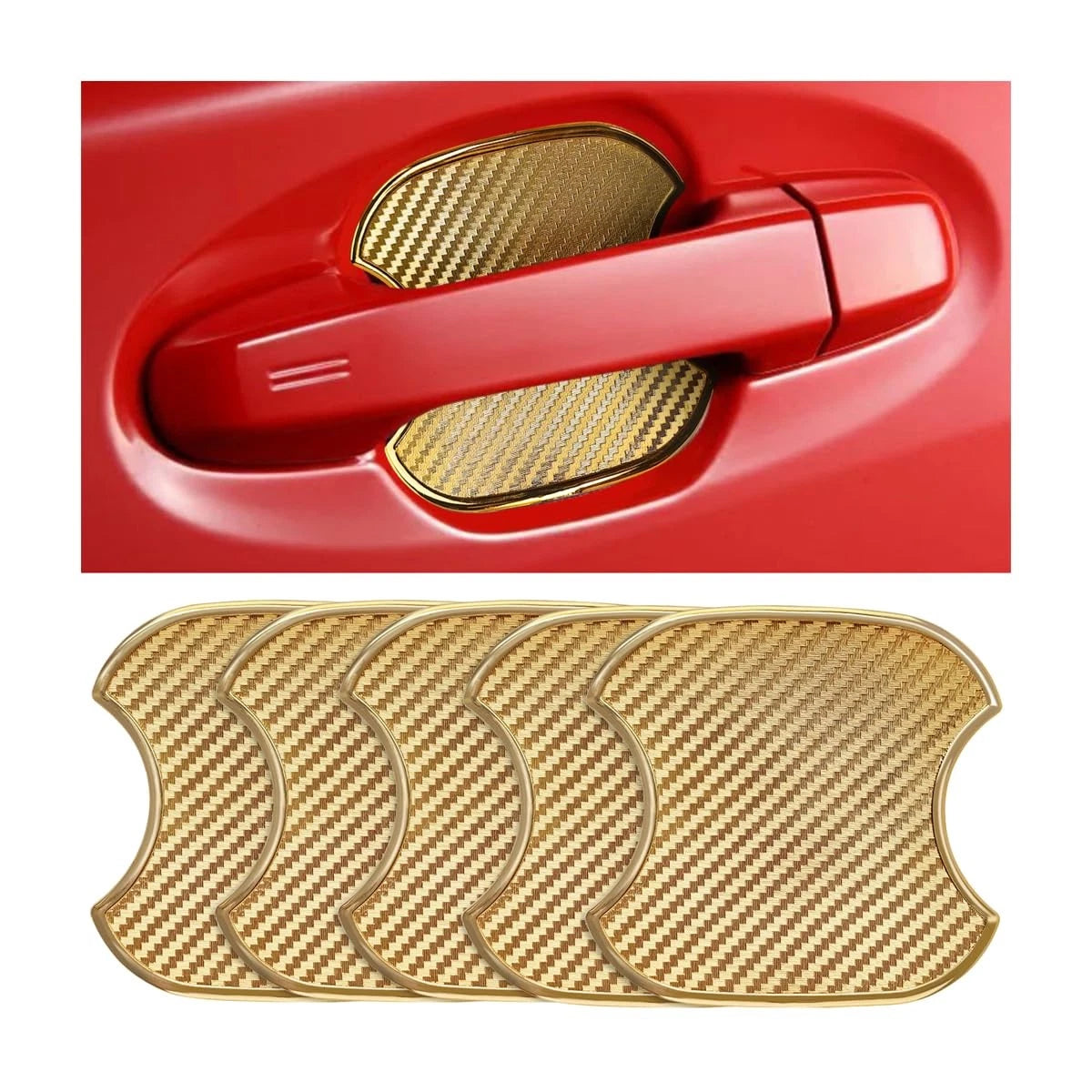 4X Car Door Handle Scratch Protector Film for Universal Use