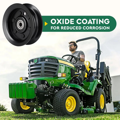 Idler Pulley for Zero Turn Mower Deck (4.125 Inch Outer, 3/8 Inch Bore)