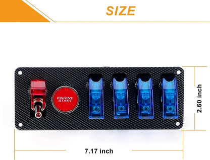 12V LED Ignition Switch Panel for Car Racing Applications