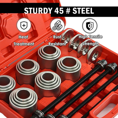 28PCS Press & Pull Sleeve Kit for Removing Bearings Bushes Seals