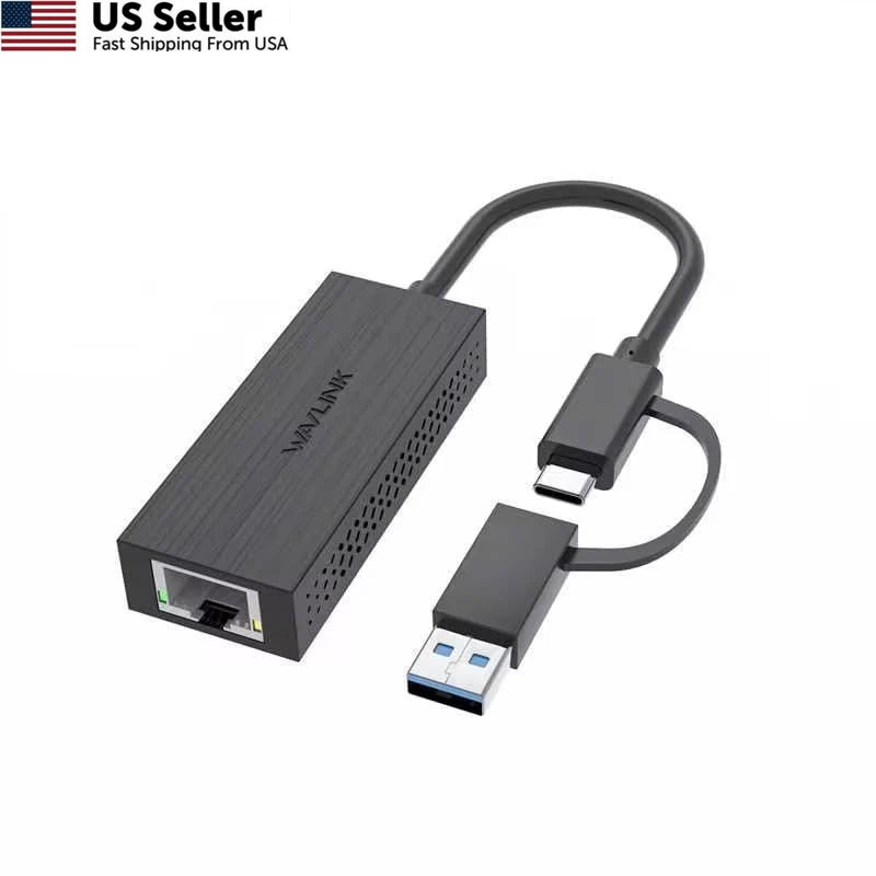 USB C to 2.5G Ethernet Adapter for Universal Use (2010–2023)