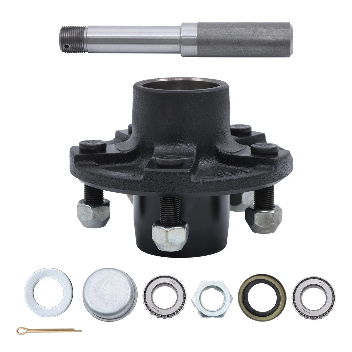 5-Bolt Hub Assembly with 1" Spindle & Bearings for RD-2000545 (BCK37103K)