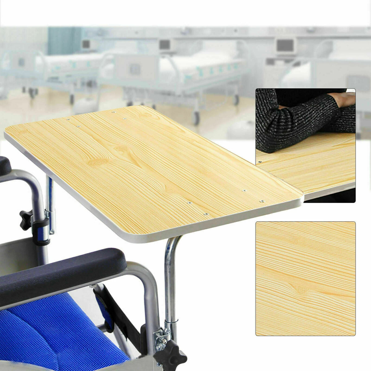 Portable Wheelchair Lap Tray Table for Eating & Reading