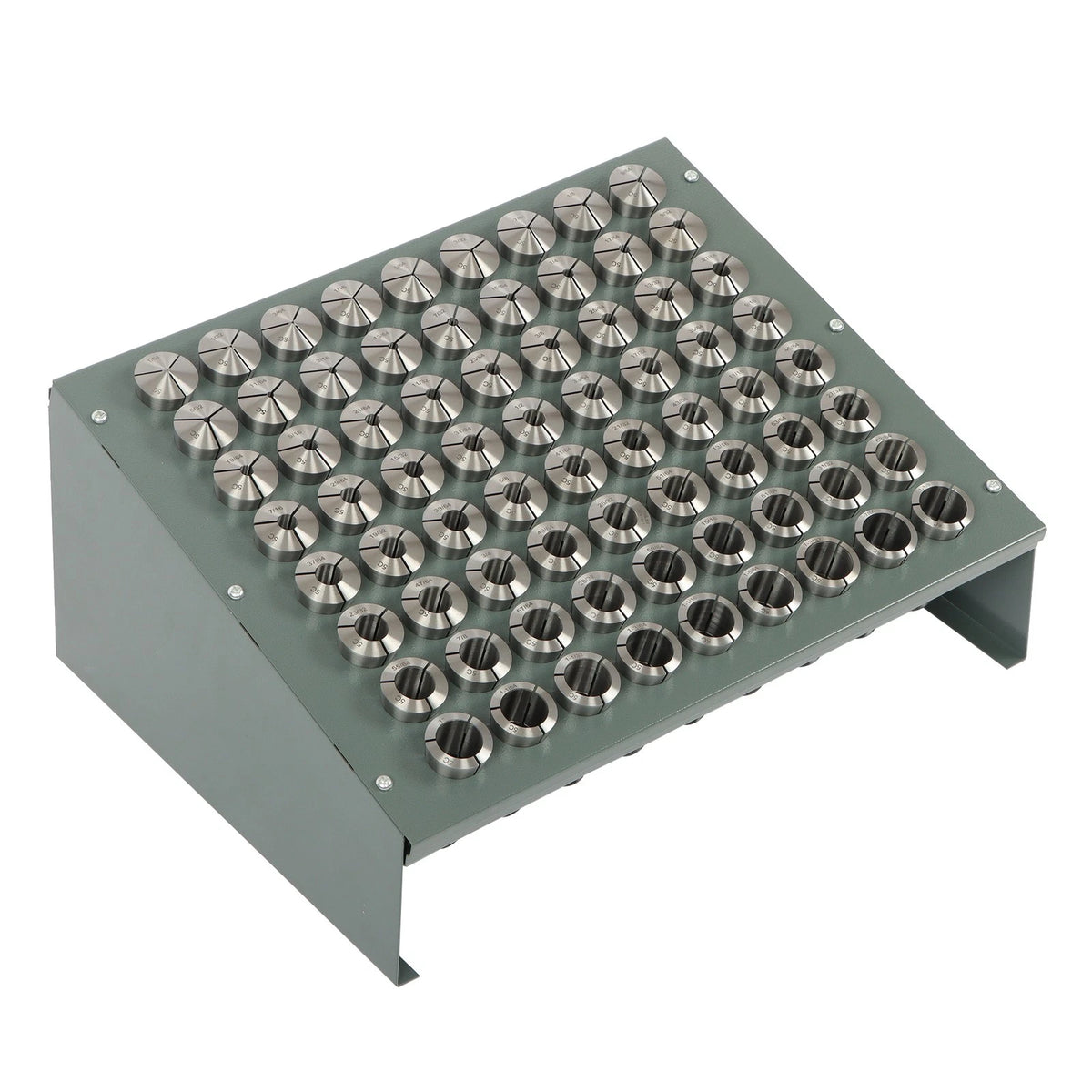 72 Pcs 5C Collet Set (64th Sizes) with Rack, Accuracy 0.0005"