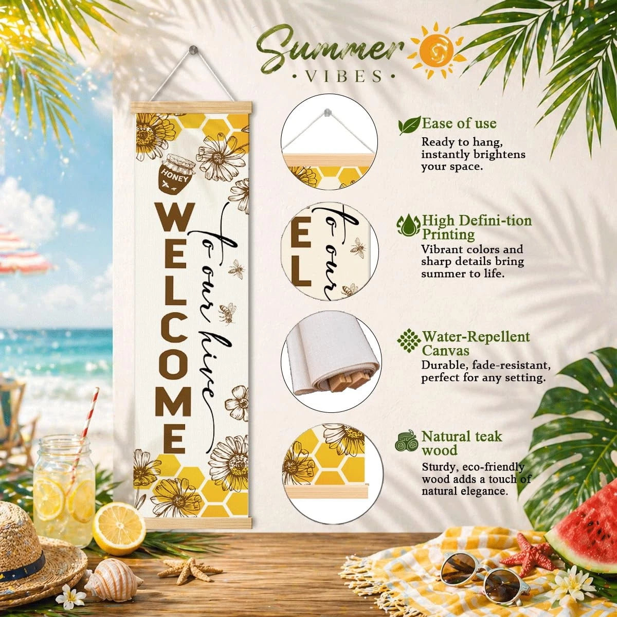 Summer Door Banner for Home Decor (2023)