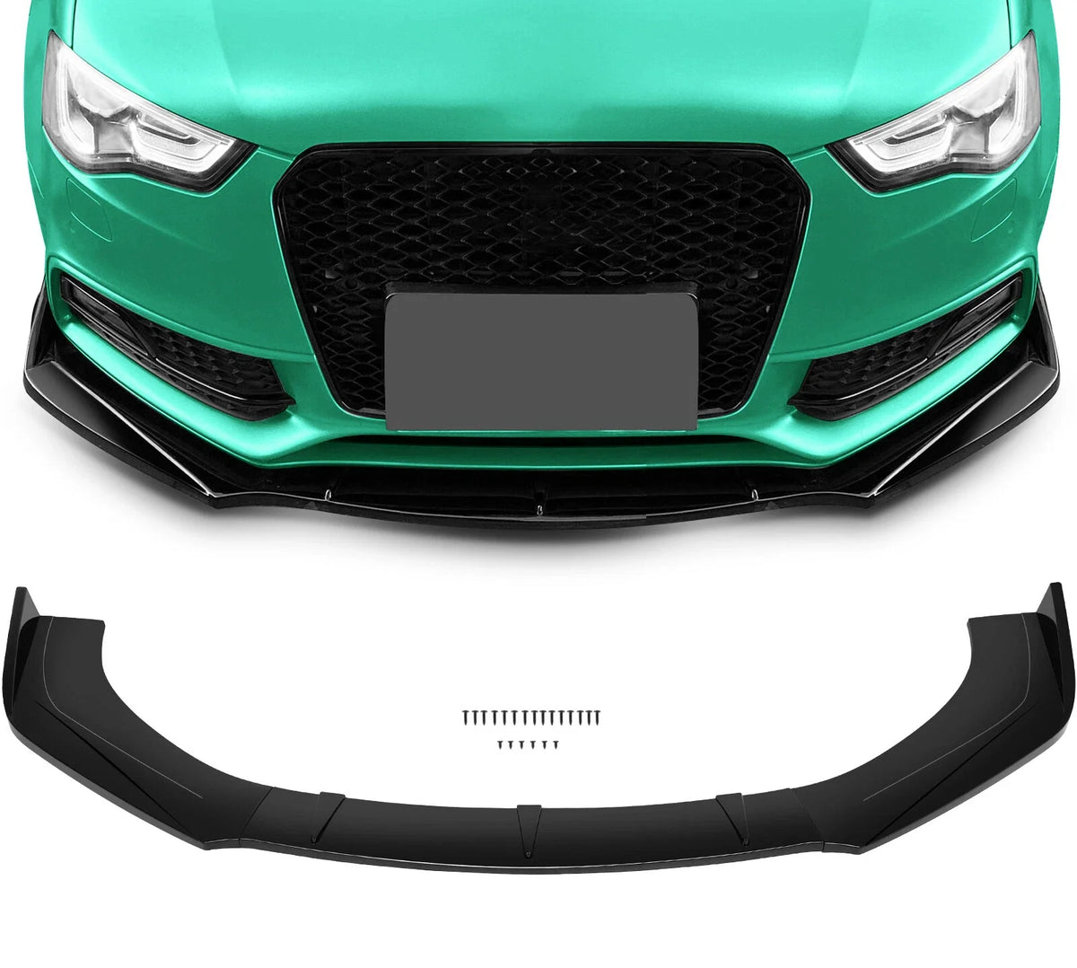 Universal Fit Front Bumper Lip Spoiler Diffuser Protector - 3Pcs