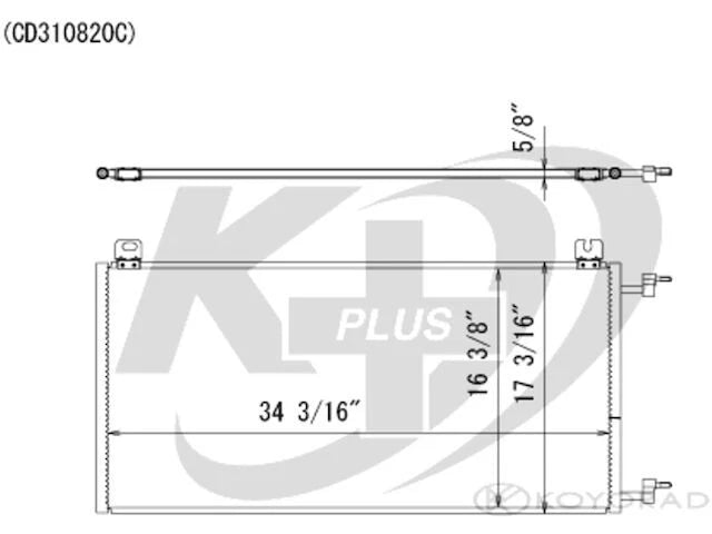 A/C Condenser for GMC Yukon (2000–2011) 65792PGPS