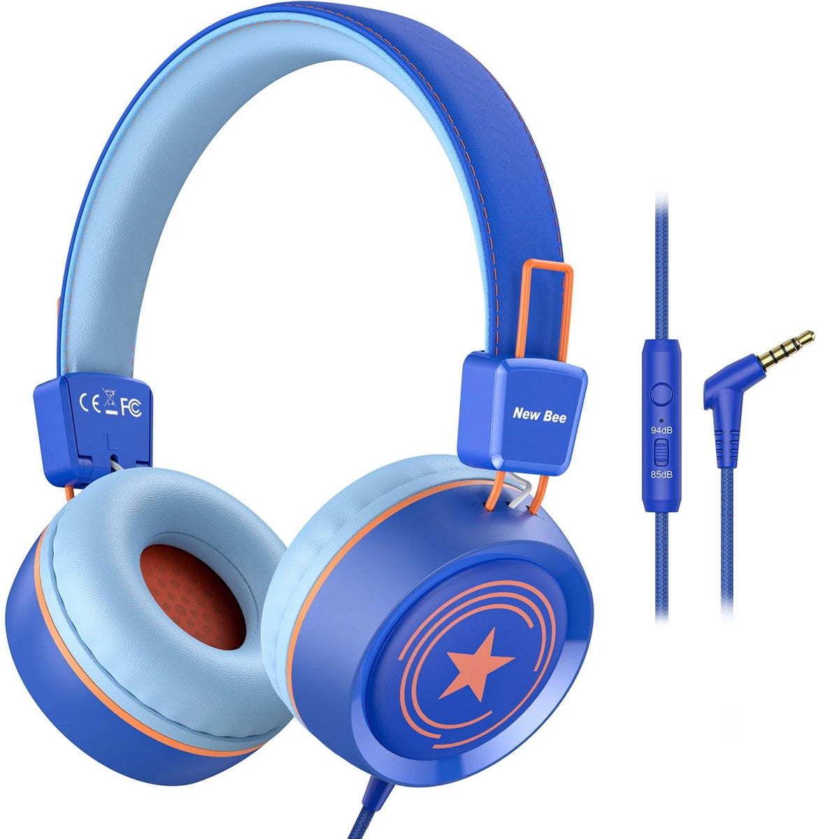 Kids Headphones with Microphone for School - Safe Volume Limited