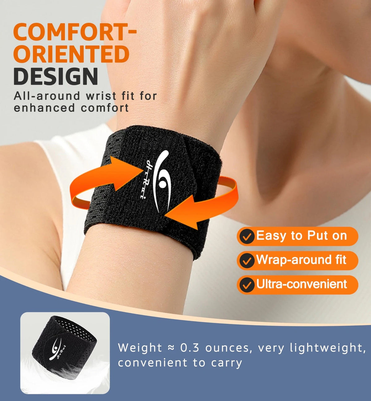 2X Wrist Compression Wraps for Small (Black)