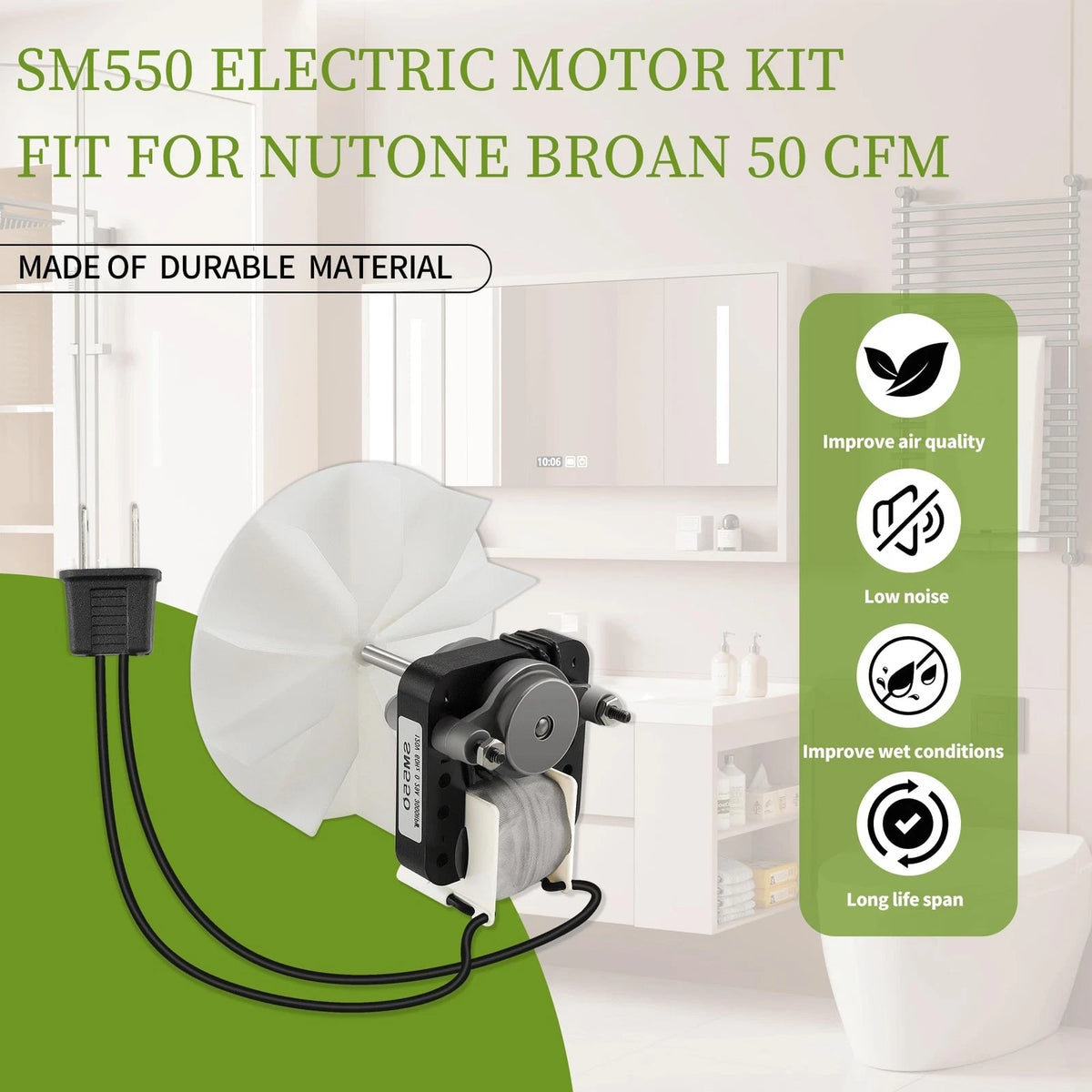 Universal Bathroom Fan Motor Replacement