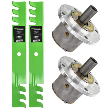 Spindle Toothed Blade for Exmark Snapper 36 Inch Deck (103-2508, 103-2518, 103-2518-S)