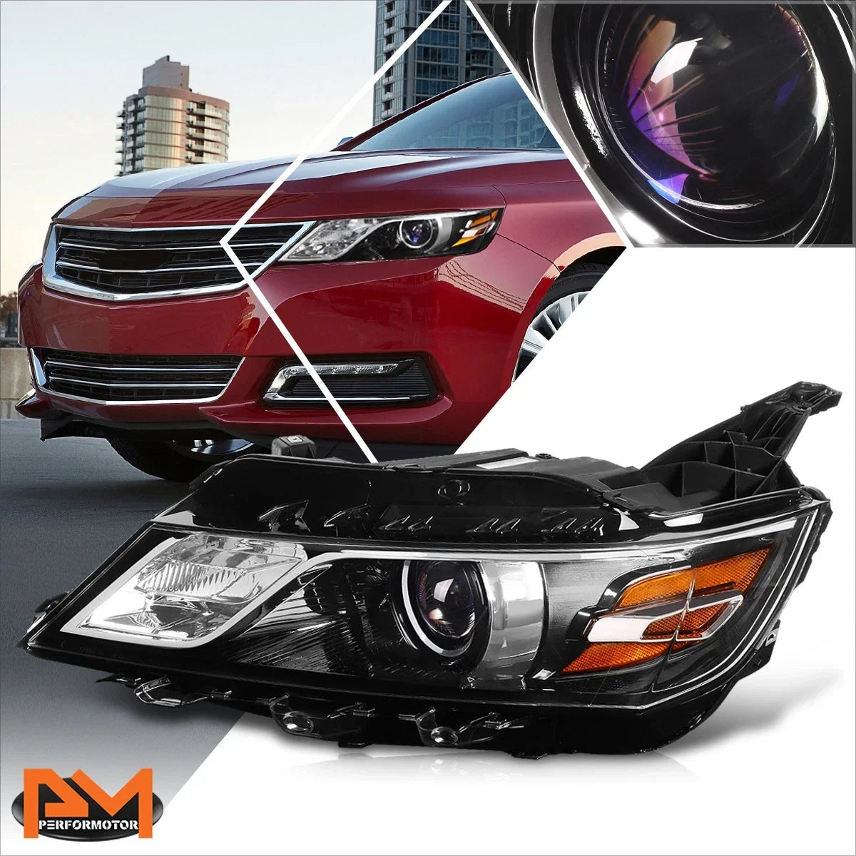 Left Side Projector Headlight Lamp OE Style for 2014-2020 Chevy Impala
