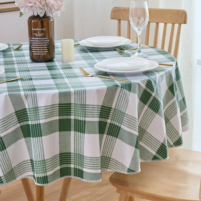 48 Inch Round Vinyl Tablecloth with Flannel Backing (Waterproof)